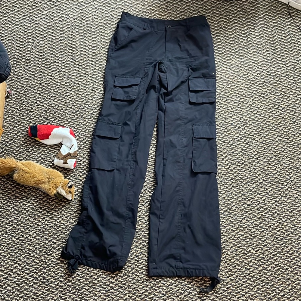 black cargo pants